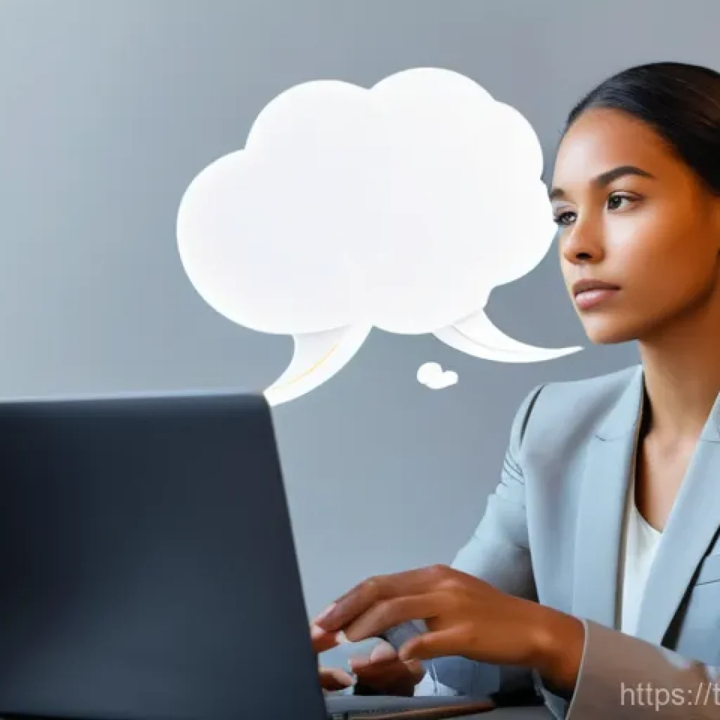 자기 대화 개선을 위한 기업 프로그램 - **"Navigating the Inner Voice in a Professional Setting"**
A diverse young professional woman (2...