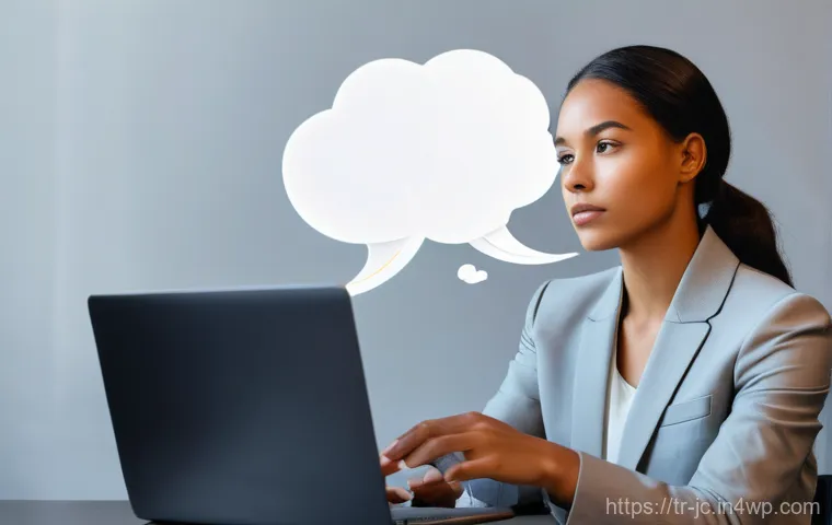 자기 대화 개선을 위한 기업 프로그램 - **"Navigating the Inner Voice in a Professional Setting"**
A diverse young professional woman (2...